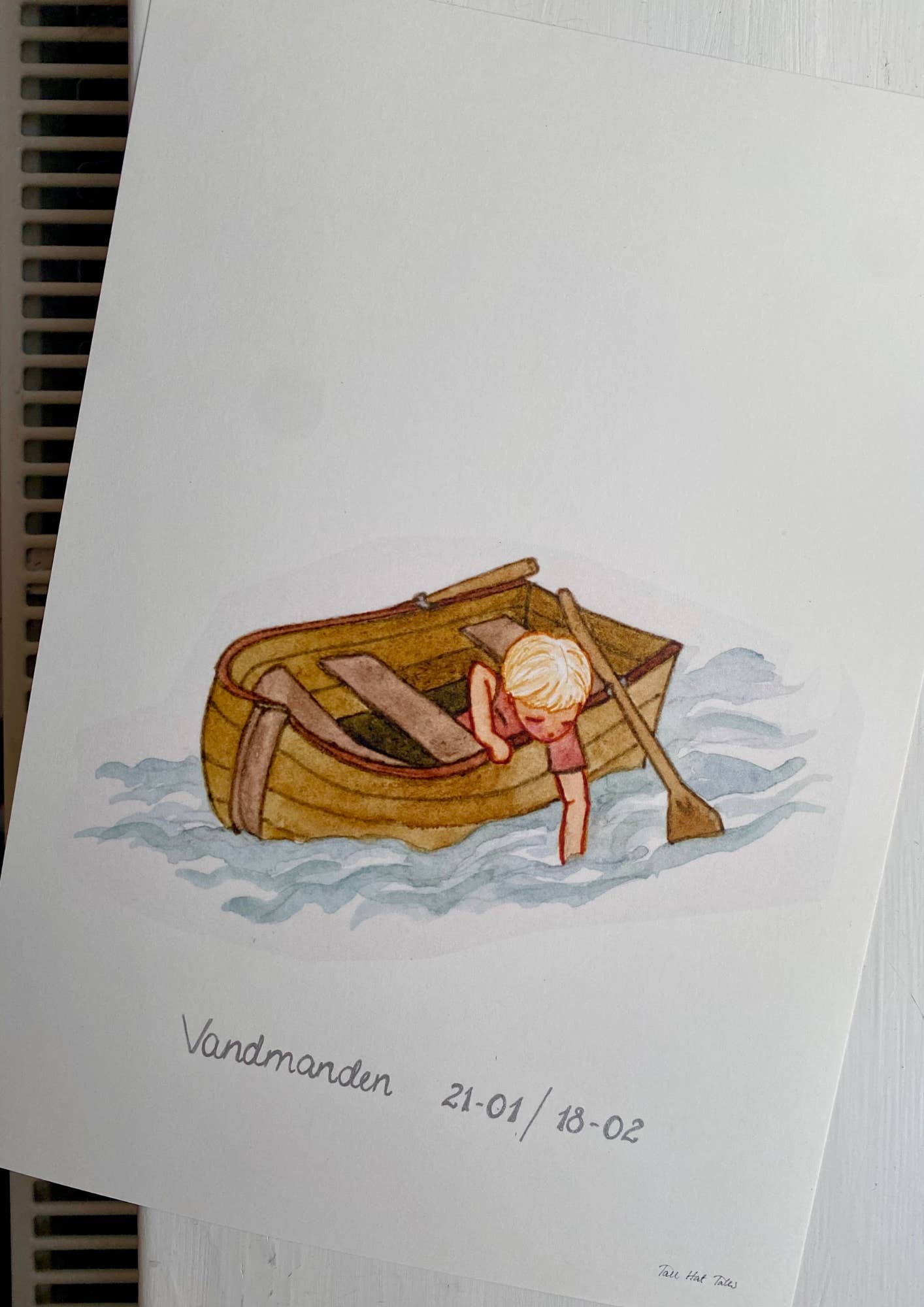 Tall Hat Tales - Wholesale Poster - Plakat A4 Jolle med dreng