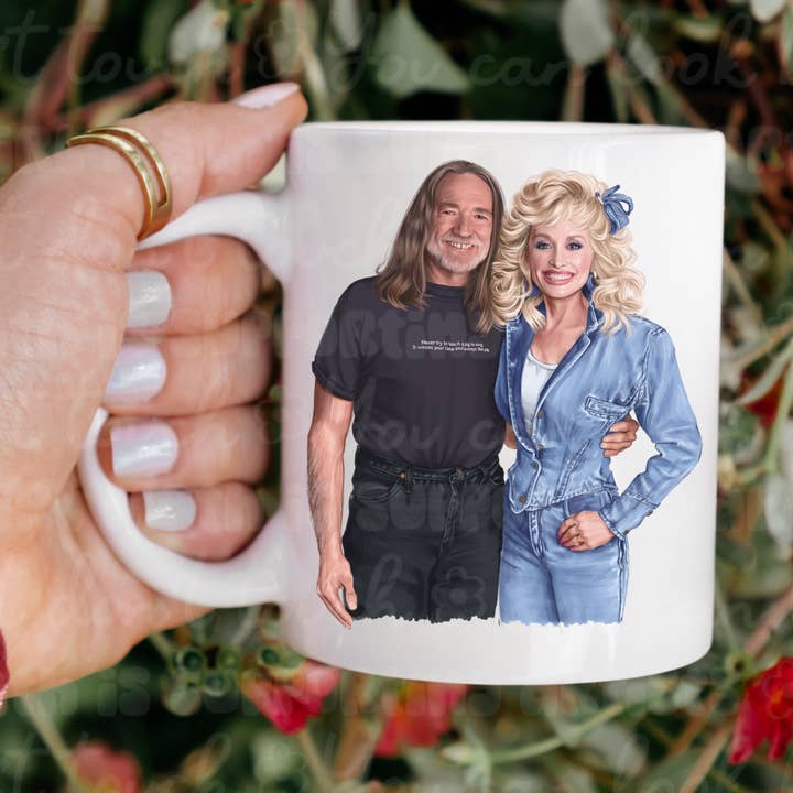 Country Music Stars Coffee Mug for wholesale by Ace the Pitmatian Co