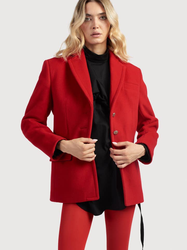Crimson jacket for wholesale by DIVALO Transylvania