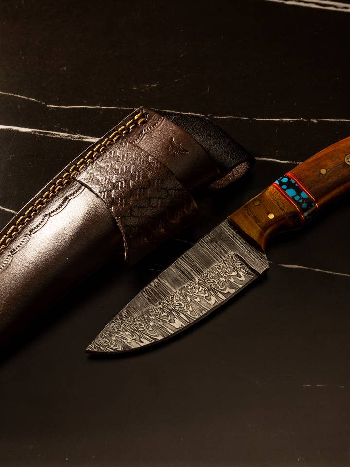 HTK25 - WNT4 - Himalaya Turquoise Drop Point voor wholesale door HomeTown Knives.