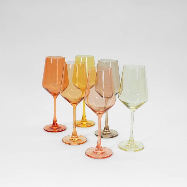 GlassHauseCo - Wholesale Wine Glass - Lemon Drop - Colored Wine Glass4