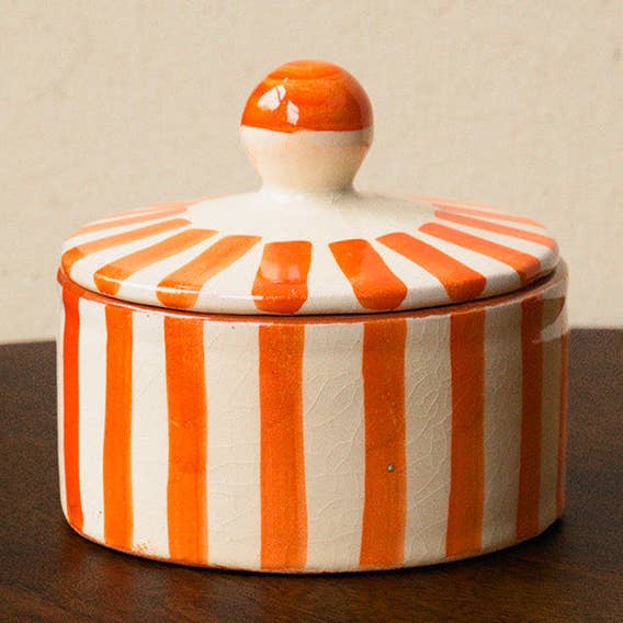 Pink Cactus & Co – wholesale Jar – Stripe Sugar Pot6