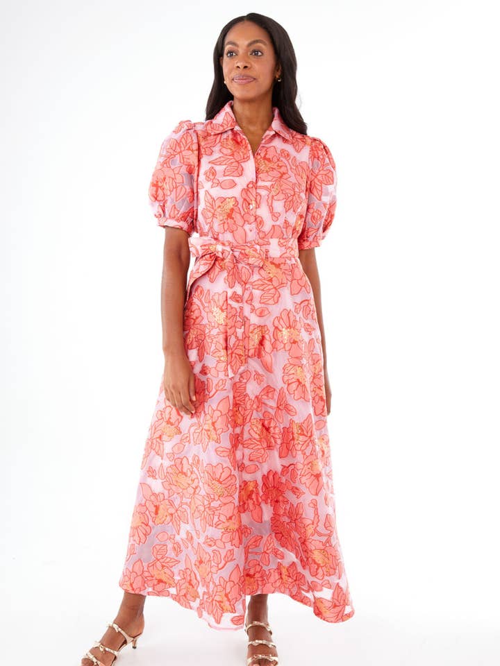 Charlotte Gown Rose Blossom Organza for wholesale by Abbey Glass