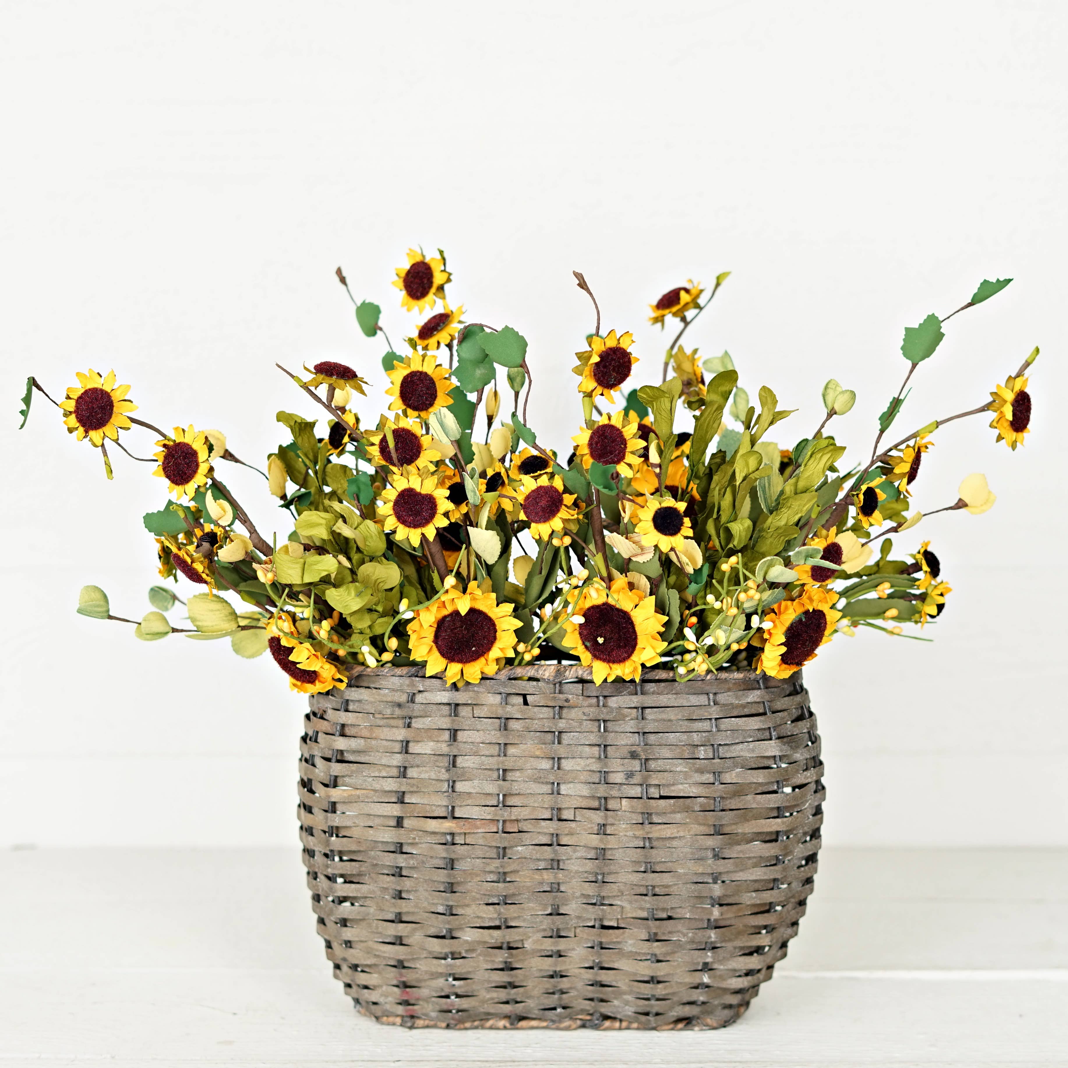 Impressive Enterprises, Inc. - Wholesale Artificial Flowers - ISB81510-14in Wild Sunflower Pick6