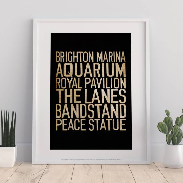 Marina de Brighton, aquarium, pavillon royal, impression artistique pour la vente par Star Editions