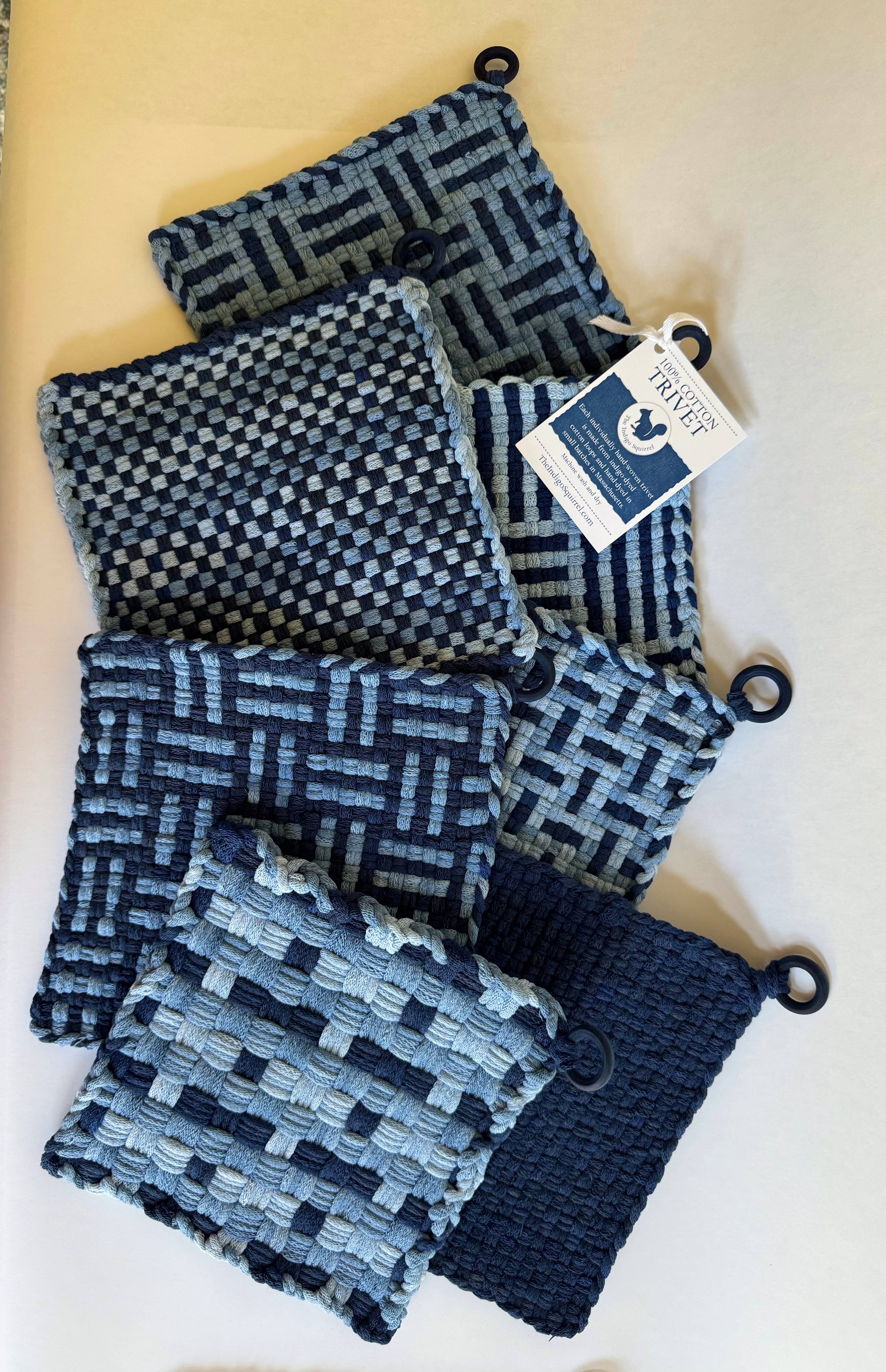 The Indigo Squirrel - Wholesale Trivet - Indigo- Dyed Trivet1