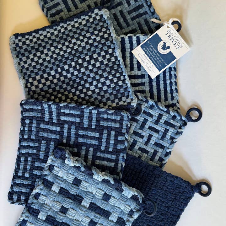 The Indigo Squirrel - Wholesale Trivet - Indigo- Dyed Trivet1