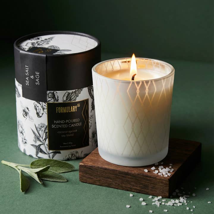 NEW Sea Salt & Sage - Glow Candle for wholesale by Formulary 55