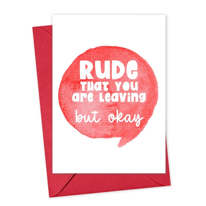 R is for Robo - Wholesale Goodbye Card - Rude Funny Going Away Card Snarky Goodbye Card Sassy Gifts