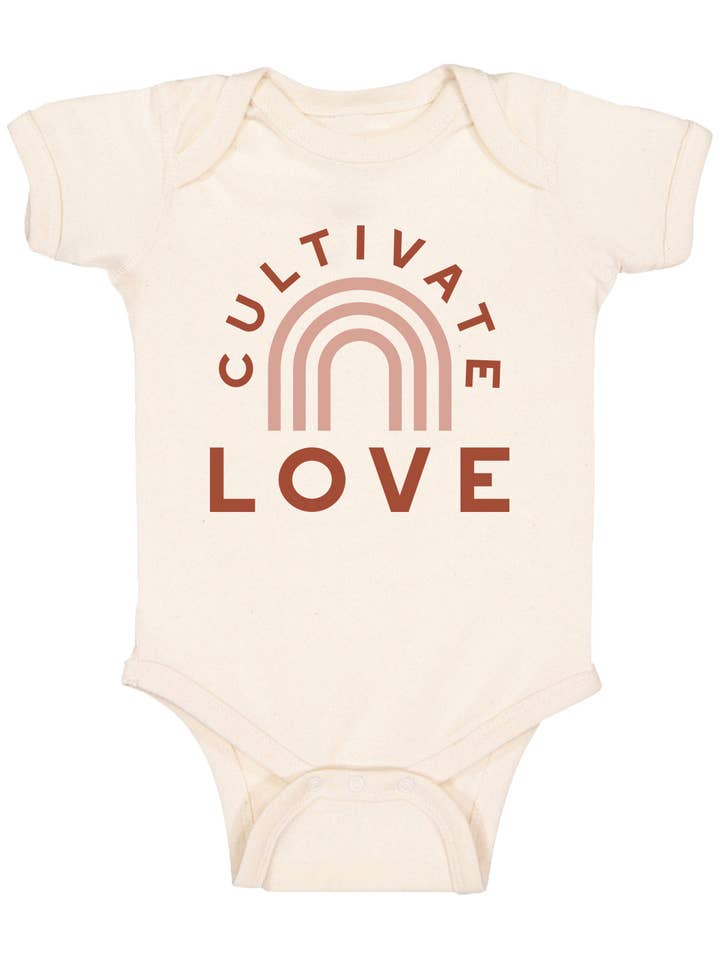 Polished Prints - Vendita all'ingrosso Tutina (senza piedini) - Neonati - Cultivate Love - Body per neonati, tutina per neonati