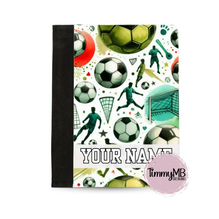 Soccer Player - Custom Notepad Portfolio for wholesale by TimmyMB Designs