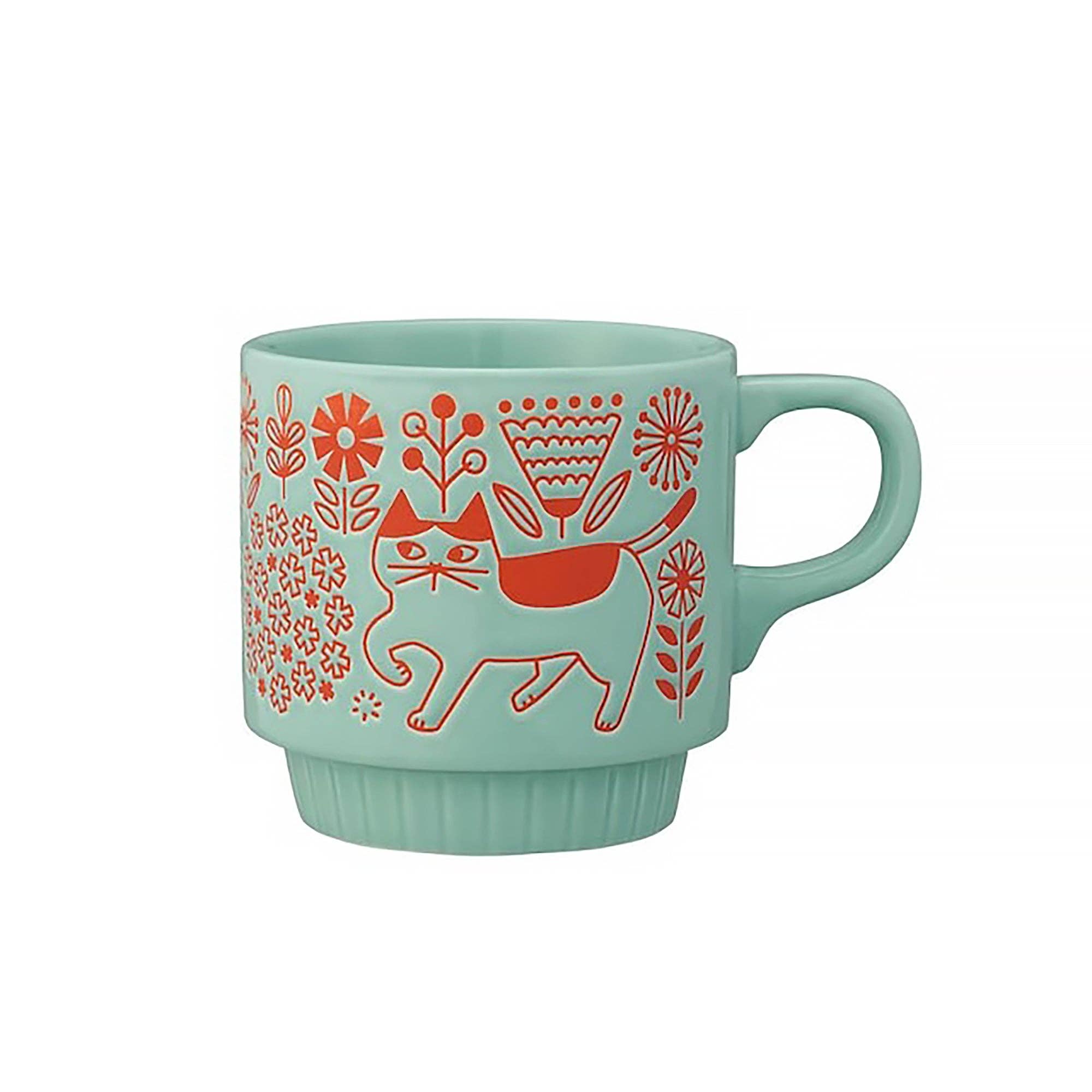 MinoCraft - Vendita all'ingrosso Tazza - Tazza Decole in ceramica con motivi di gatti in passeggiata0