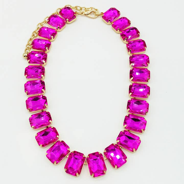 Daemon srls - Wholesale Beaded/Pearl Necklace - MARGOT collier con pietre sfaccettate - gold46