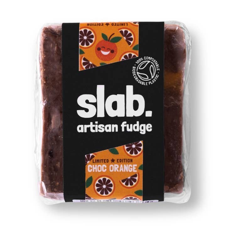 Choc Orange Fudge Slab (Ltd Edition) for wholesale by Slab Artisan Fudge