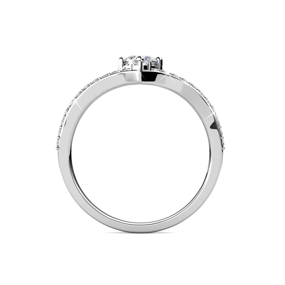 CARALI / MYC Paris - Wholesale Multi-Stone Ring - Zinnia Ring - Silver and Crystal4