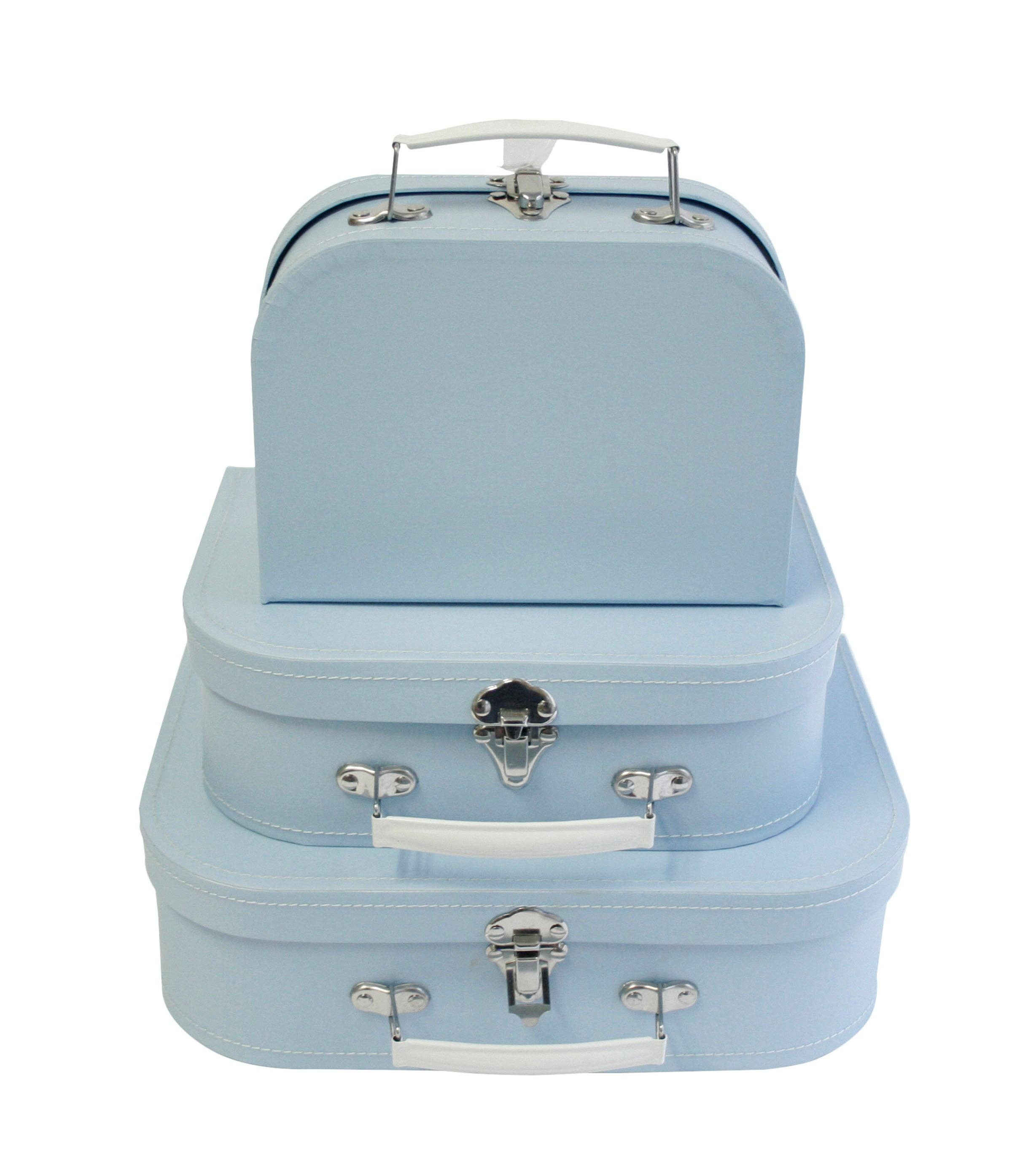 WALD IMPORTS - Wholesale Luggage - Suitcase Set of 3 Baby Blue Paperboard1