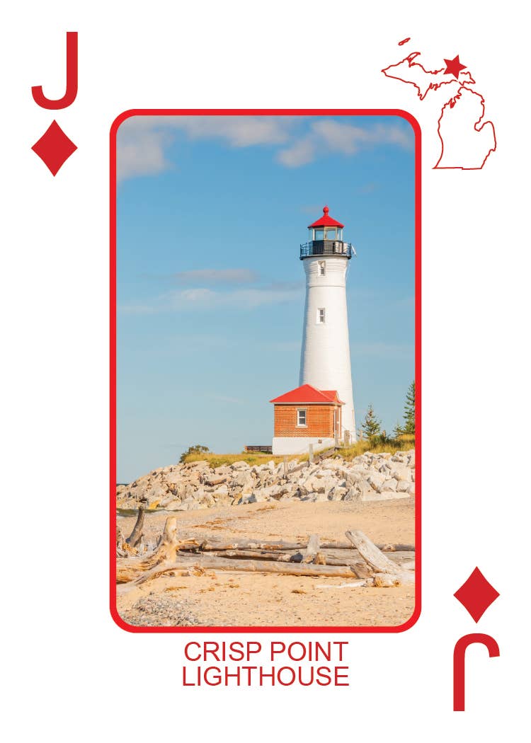 Phil Stagg Photography - Wholesale Playing Cards - LIGHTHOUSES OF MICHIGAN - Playing Cards - Euchre Friendly50