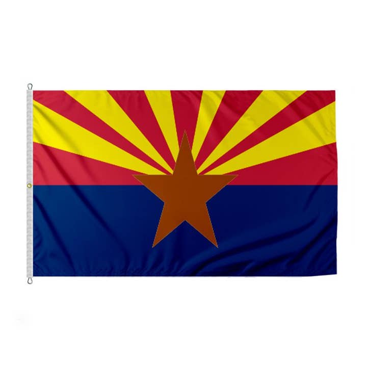 AGAS Arizona State Flag 8x12 ft - Printed 200D Nylon for wholesale by AGAS MFG INC