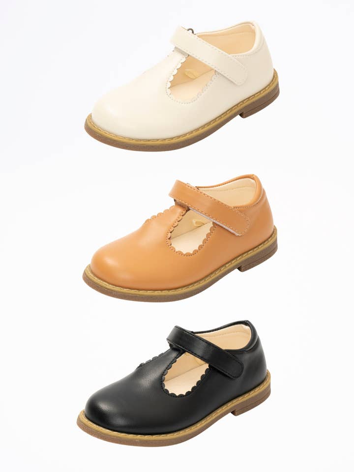 Marie Nicole Clothing - Wholesale Flats/Loafers - Kids - T-Strap Mary Jane Hard Sole Shoes13