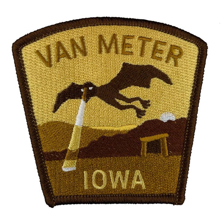 Van Meter, Iowa Travel Patch for wholesale by Monsterologist