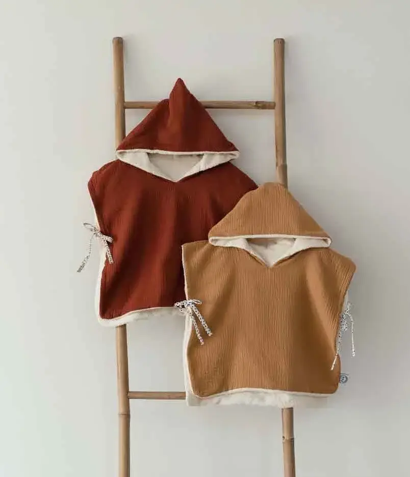 Manufacture des bébés français - Wholesale Poncho Towel - Kids & Baby - Camel bath poncho7