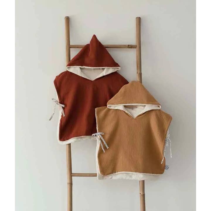 Manufacture des bébés français - Wholesale Poncho Towel - Kids & Baby - Camel bath poncho7