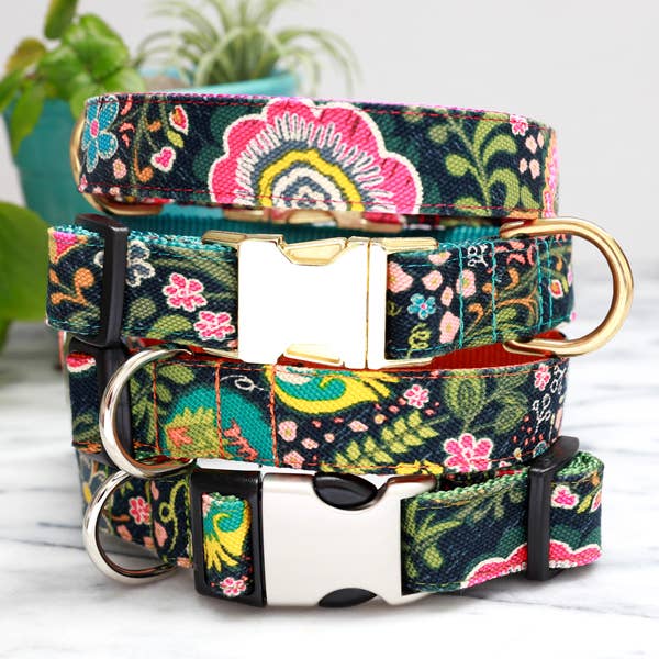 Midge Floral Canvas 70 Inspirerad Hund Krage för wholesale av Mimi Green