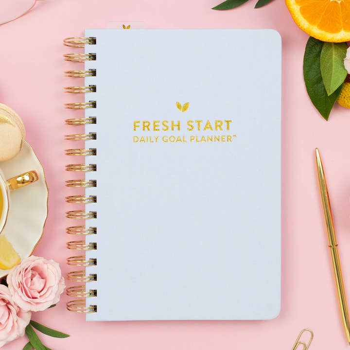 Fresh Start Daily Goal Planner® | Undated (Lavender Spiral) for wholesale by Cultivate What Matters