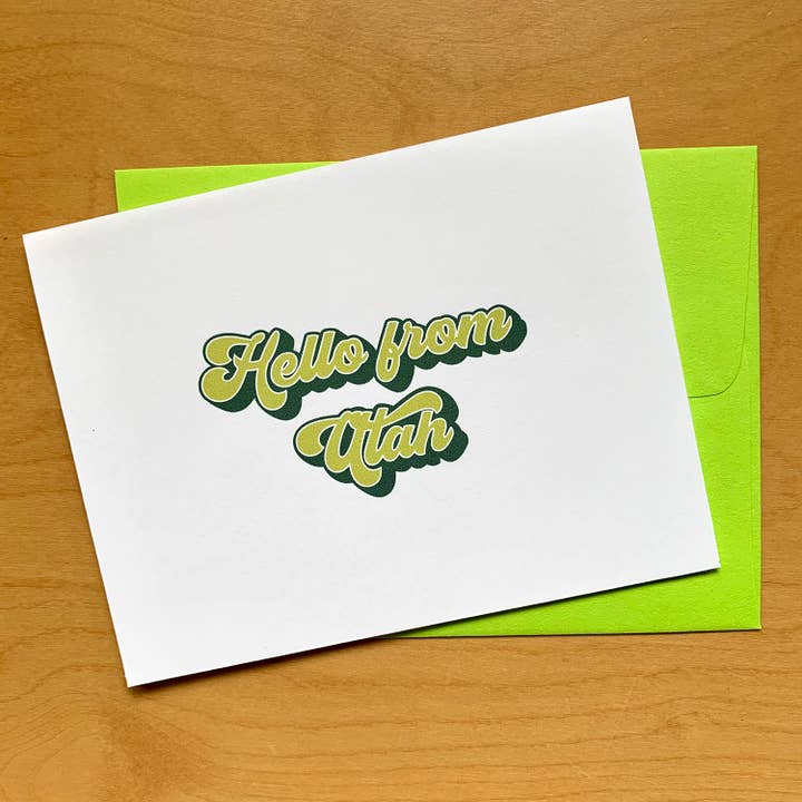 Hej fra Utah - æske med 6 for engroshandel hos Sky of Blue Cards