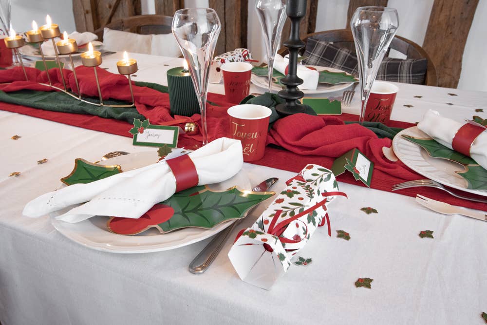 Tim&Puce Factory - Wholesale Christmas Decoration - SMALL HOLLY CRACKERS X56