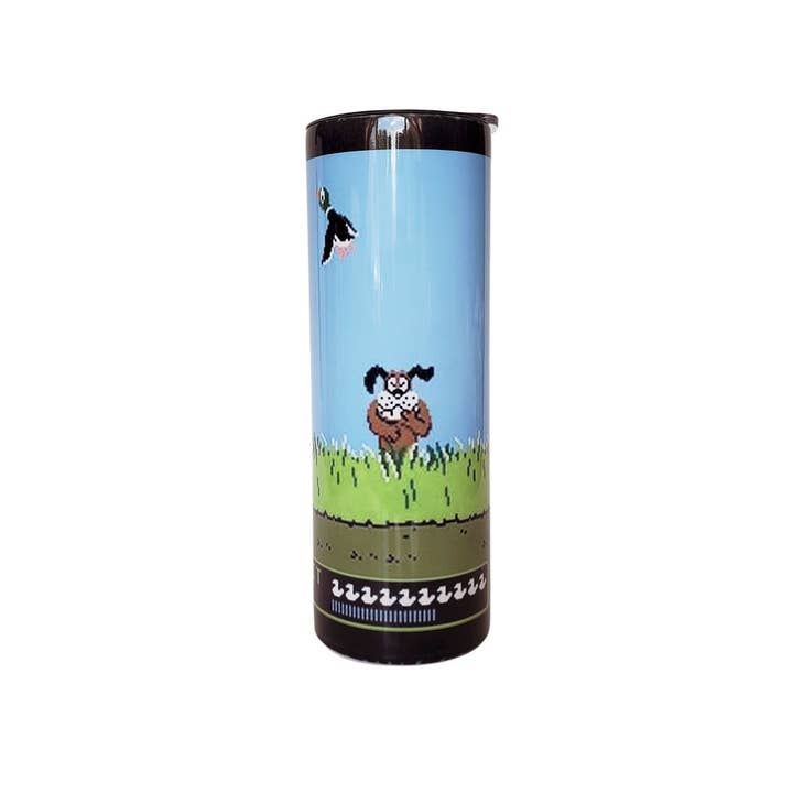 20oz Skinny Stainless Steel Tumbler - Duck Hunt for wholesale by Days with Gray