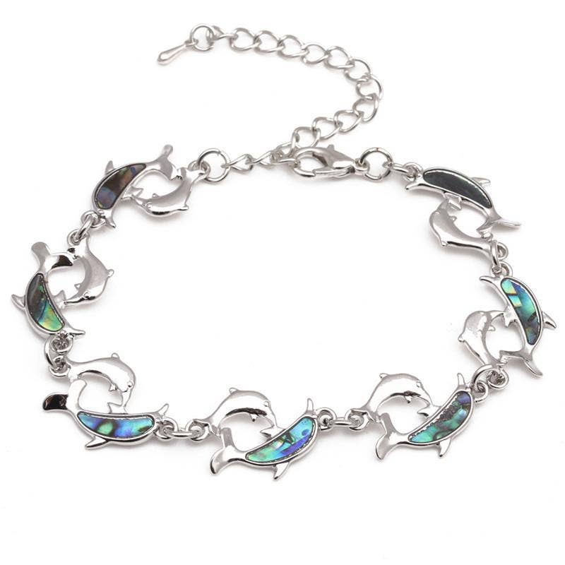 Mio Queena – wholesale Charm/dangle bracelet – Multi-style Abalone Shell Metal Chain Bracelets12