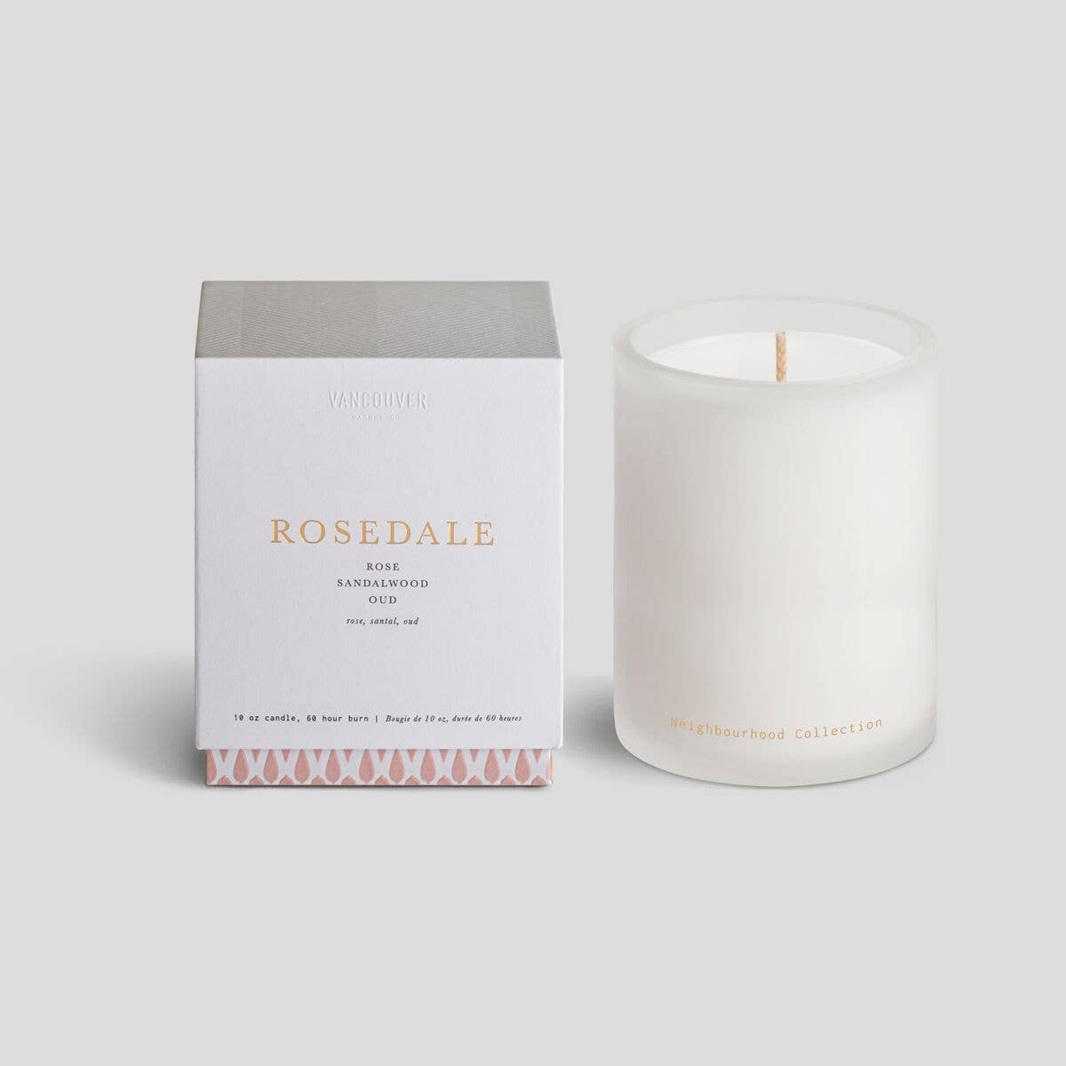 Vancouver Candle Co. – Großhandel Kerze im Glas / gefüllte Kerze – Rosedale Duftkerze, 284 ml