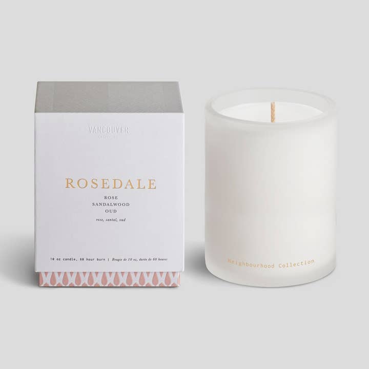 Vancouver Candle Co. – Großhandel Kerze im Glas / gefüllte Kerze – Rosedale Duftkerze, 284 ml0