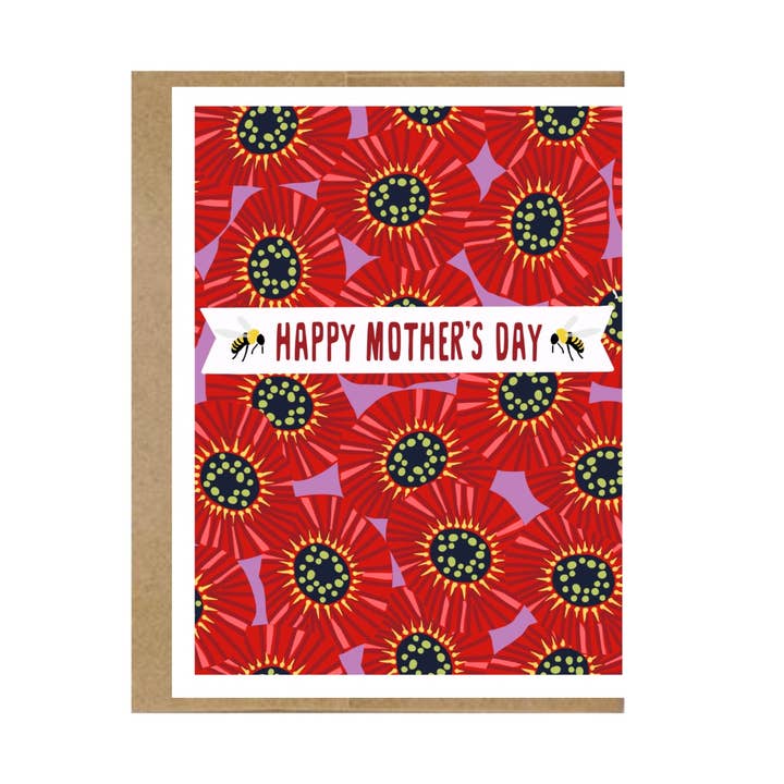 Greeting Card: Mother’s Day Bees for wholesale by Mosey Farm, Inc.
