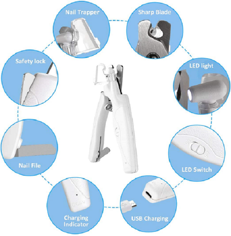 Paws & Son - Wholesale Pet Grooming Tool - Dog - Paws & Son™ Safeclip - Lemmikin kynsileikkuri valolla2