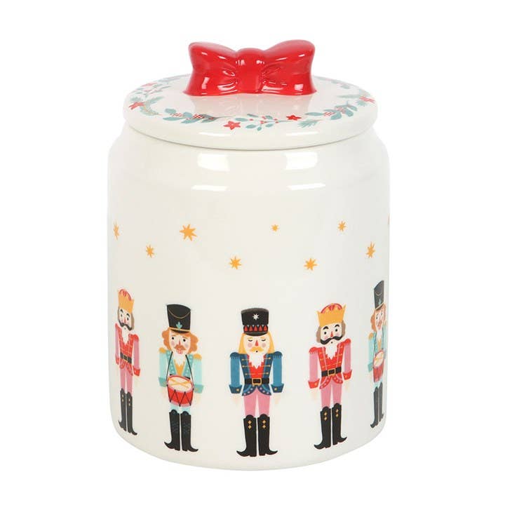 Something Different Wholesale - Wholesale Jar - Nutcracker Christmas Storage Jar with Bow1