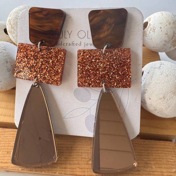 Deslumbrantes Brincos Pendentes de Outono por atacado de Truly Olive