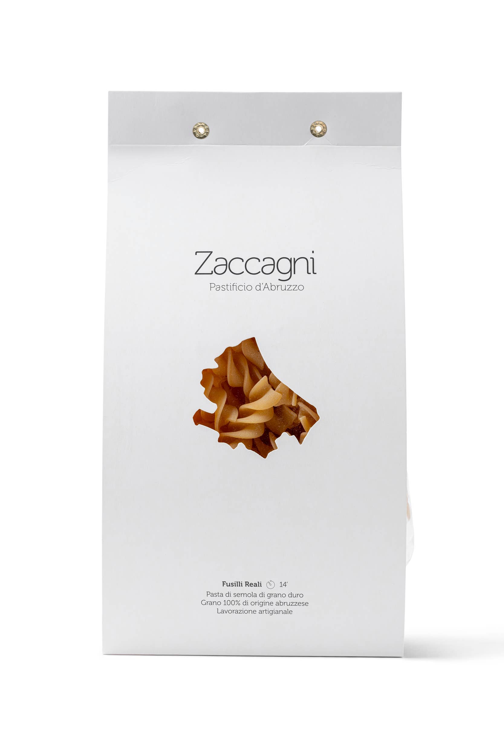 Pasta Zaccagni Pastificio d'Abruzzo Made in Italy - Wholesale Pasta - Fusilli Reali 500 g - Premium Pasta - Made In Italy2