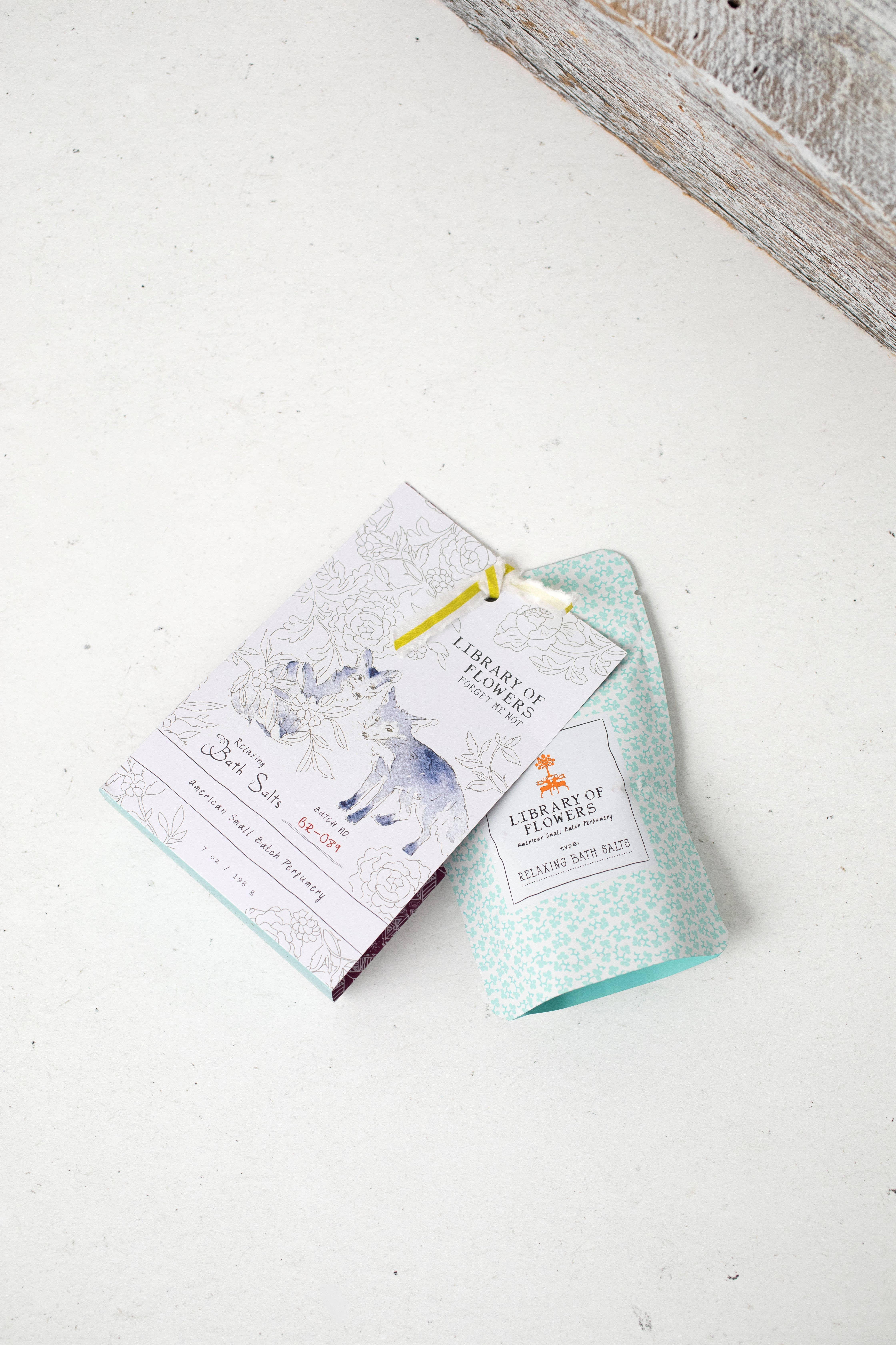 Library of Flowers - Wholesale Bath Salts - FORGET ME NOT SALTS 2
