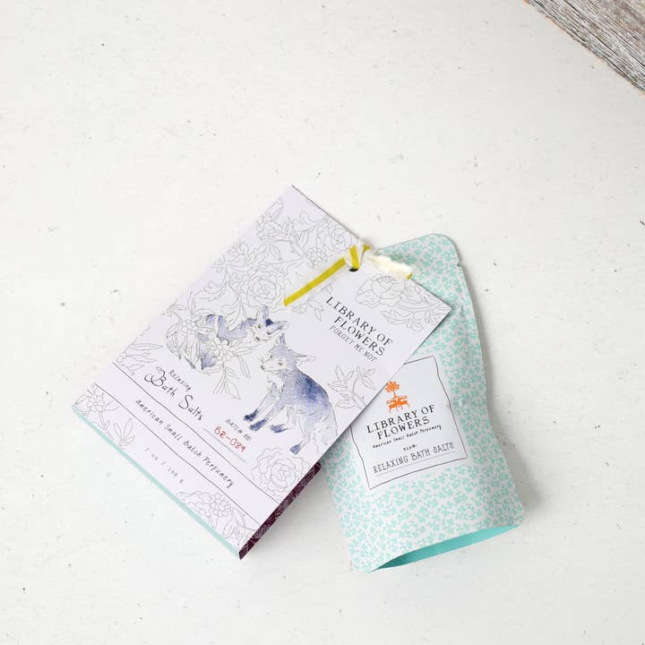 Library of Flowers - Wholesale Bath Salts - FORGET ME NOT SALTS 2