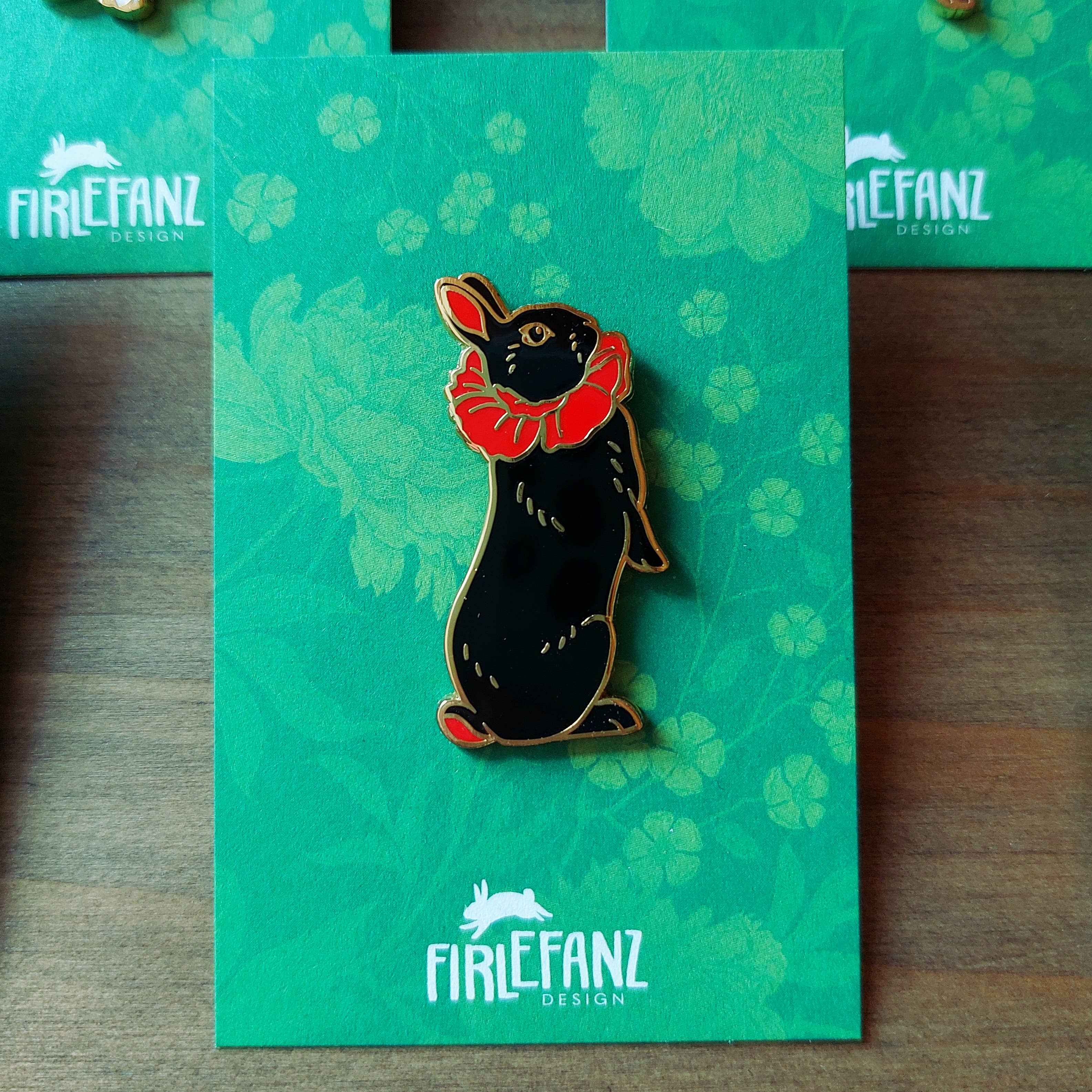 Firlefanz Design – wholesale Lapel pin/button – Pins "Flower bunnies"5