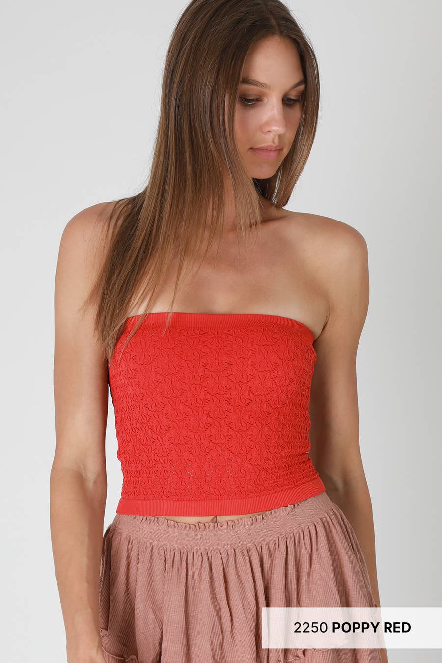 NIKIBIKI - Venta al por mayor Bustier - Mujer - NS8376 - Top de Tubo de Encaje Floral19