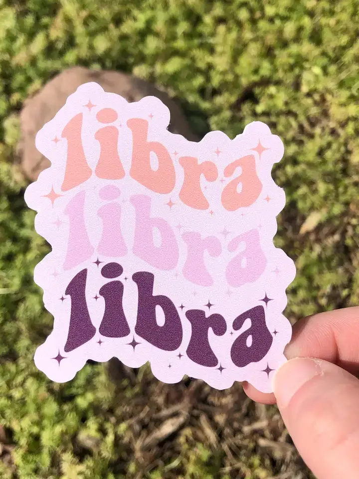 The Funnel Cake Tree - Vente Autocollant - Autocollant en vinyle du signe astrologique Balance ✨✨2