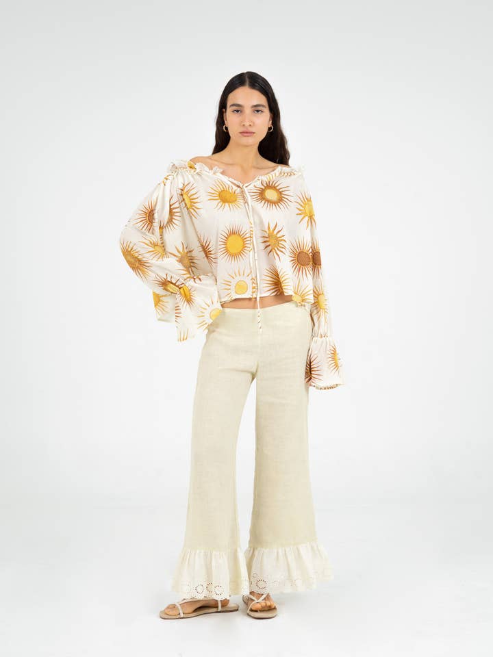 CARMEN SAYS - Wholesale Blouse - Women's - Marisol Sun-Printed Top4