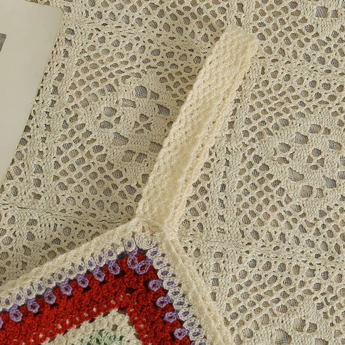 Rosa Clothing - Wholesale Camisole - Women's - Crochet Fringe Camisole Woven tank top11