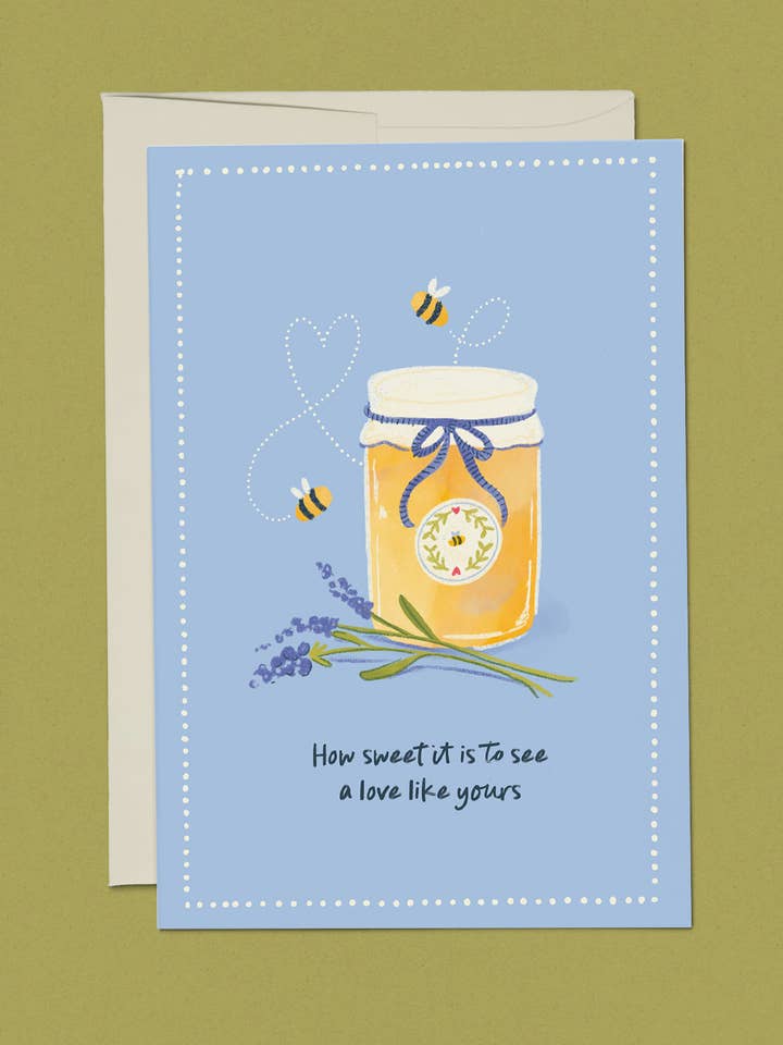 Como É Doce - Cartão de Amor e Casamentos por atacado de Pebbles and Company