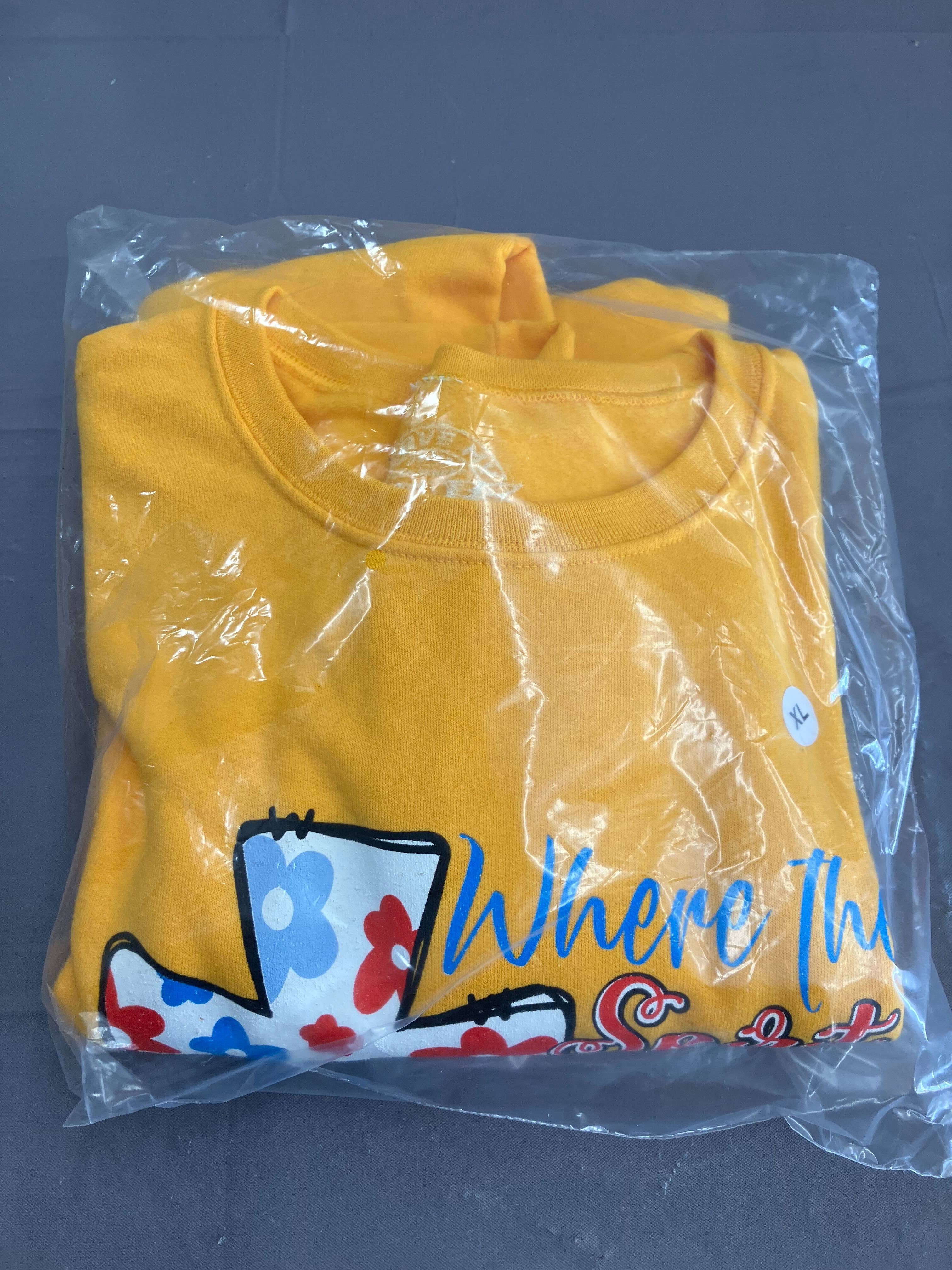 Heather Toast Make America Believe Again Crewneck - 3084 for wholesale on Faire1