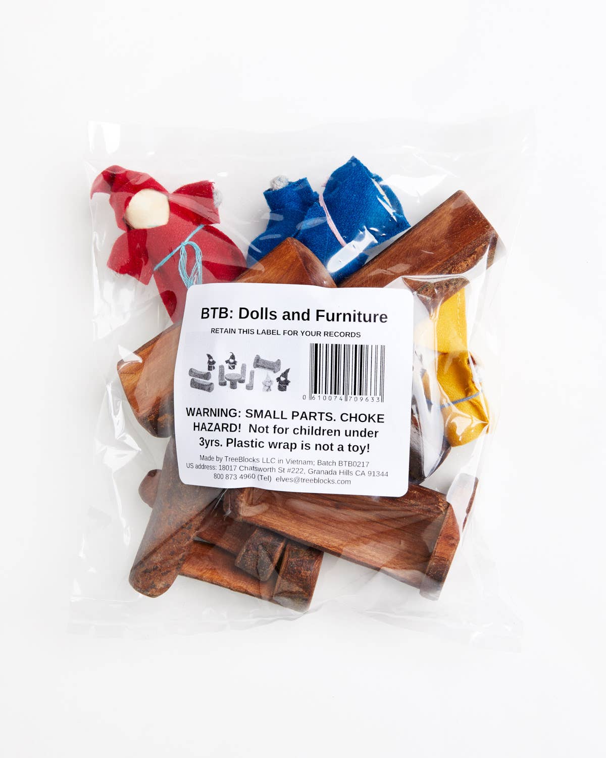 Tree Blocks - Wholesale Wood Toy - Kids - Branch Family and furniture Combo1