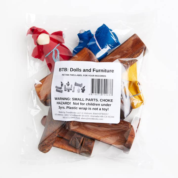 Tree Blocks - Wholesale Wood Toy - Kids - Branch Family and furniture Combo1